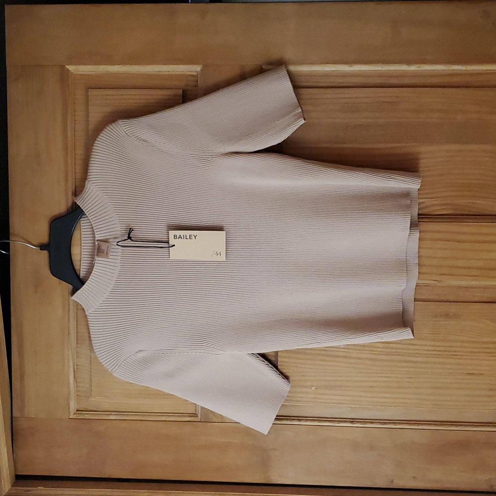 NWT Bailey 44, Rib Tan Sweater Top, XL